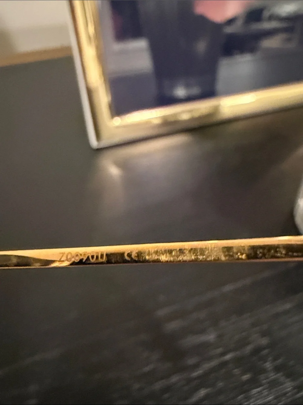Louis Vuitton 2005 Pharrell Williams Desmayo Gold Rimless Sunglasses